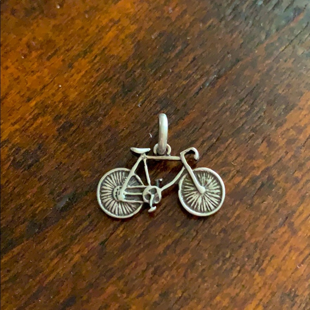 Sterling silver bicycle charm